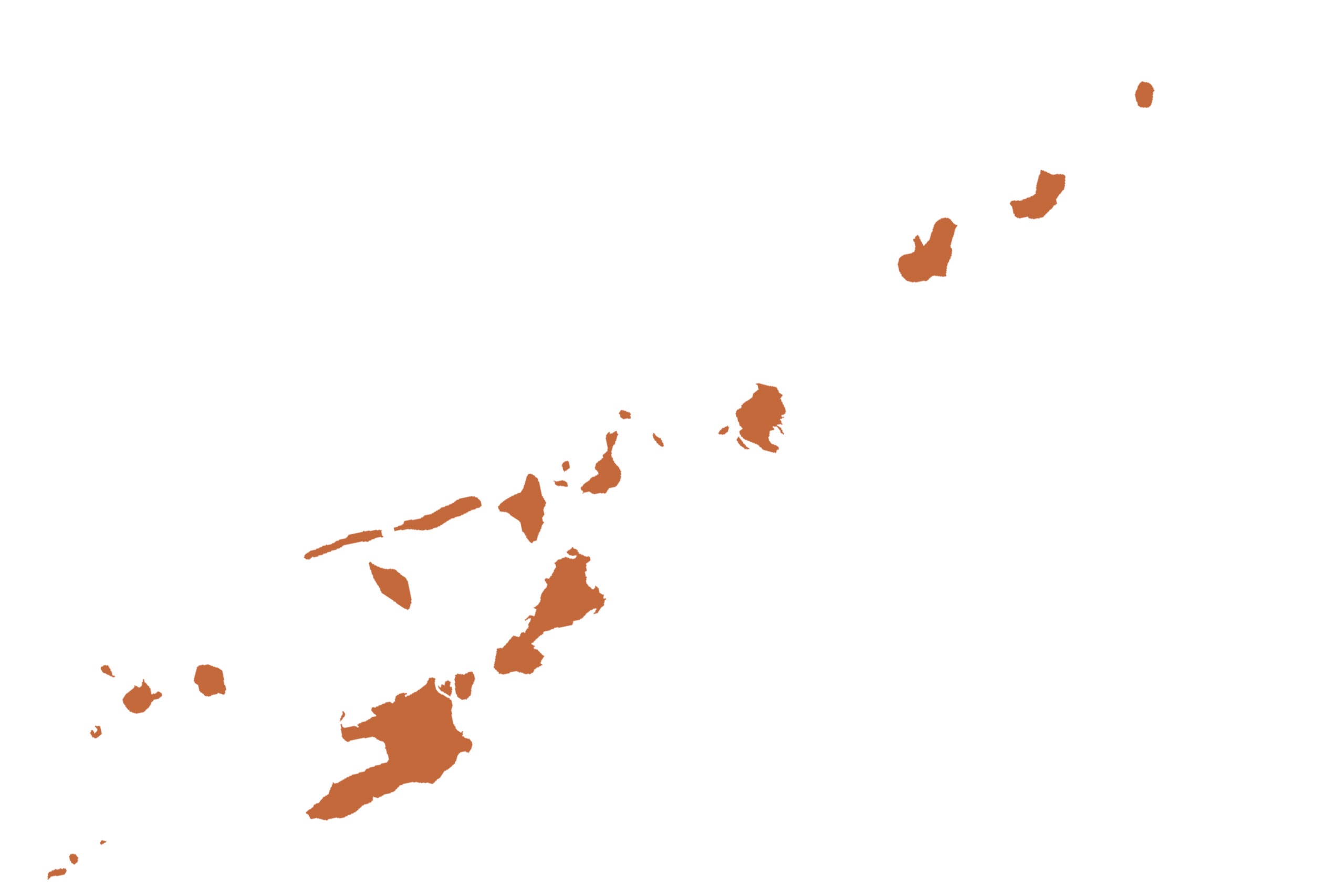 Vanuatu map in orange from list of missing countries for 1 City Earth Portrait Photography Project aka NYChildren by Danny Goldfield.